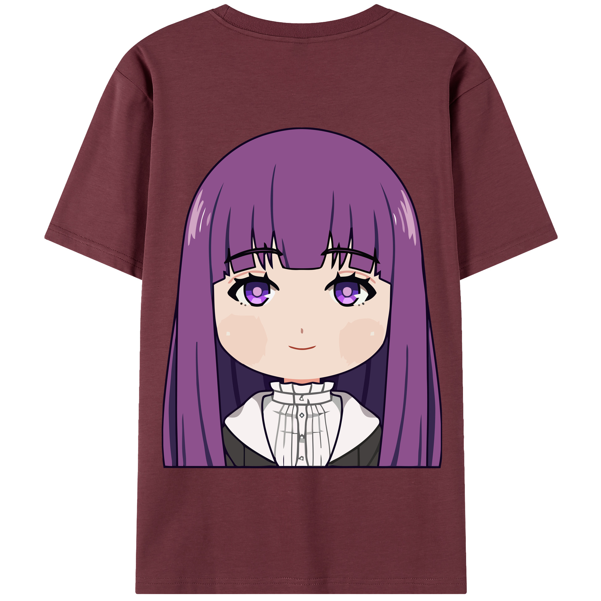 （画像用） 葬送のフリーレン Frieren 綿100％半袖Tシャツ（背面プリント）
